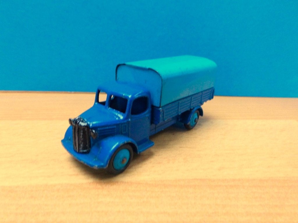 Dinky Toys # 413 AUSTIN vrachtwagen met afneembare huif, Ophalen of Verzenden, Gebruikt, Bus of Vrachtwagen, Dinky Toys