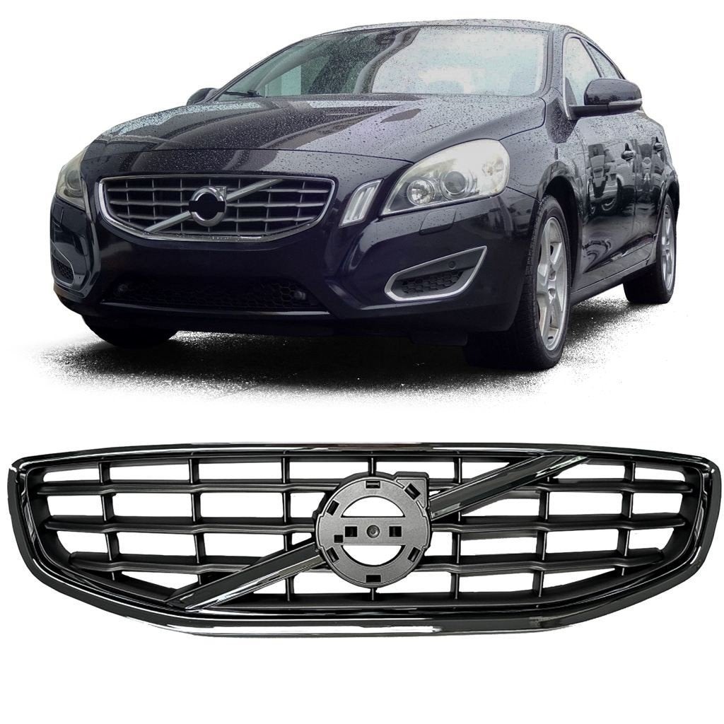 Grill Glans Zwart Chrome Voor Volvo S60 V60 Vanaf 2011 t/m 2, Verzenden, Automotive Parts, A.parts@hotmail.nl, Trasmolenlaan 12 3447 GZ Woerden