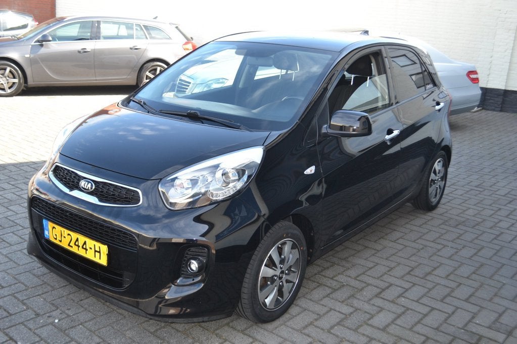Kia Picanto 1.0 CVVT First Edition Zeer Mooie Auto, Voorwielaandrijving, Euro 5, Gebruikt, Zwart