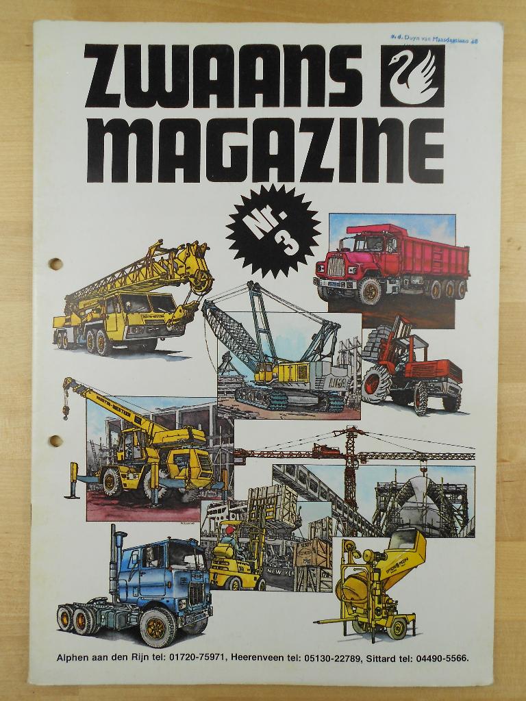 Zwaans Magazine Brochure 1977 Mack Toyota Manitou Clark, Mack, Toyota, Ophalen of Verzenden, Zo goed als nieuw