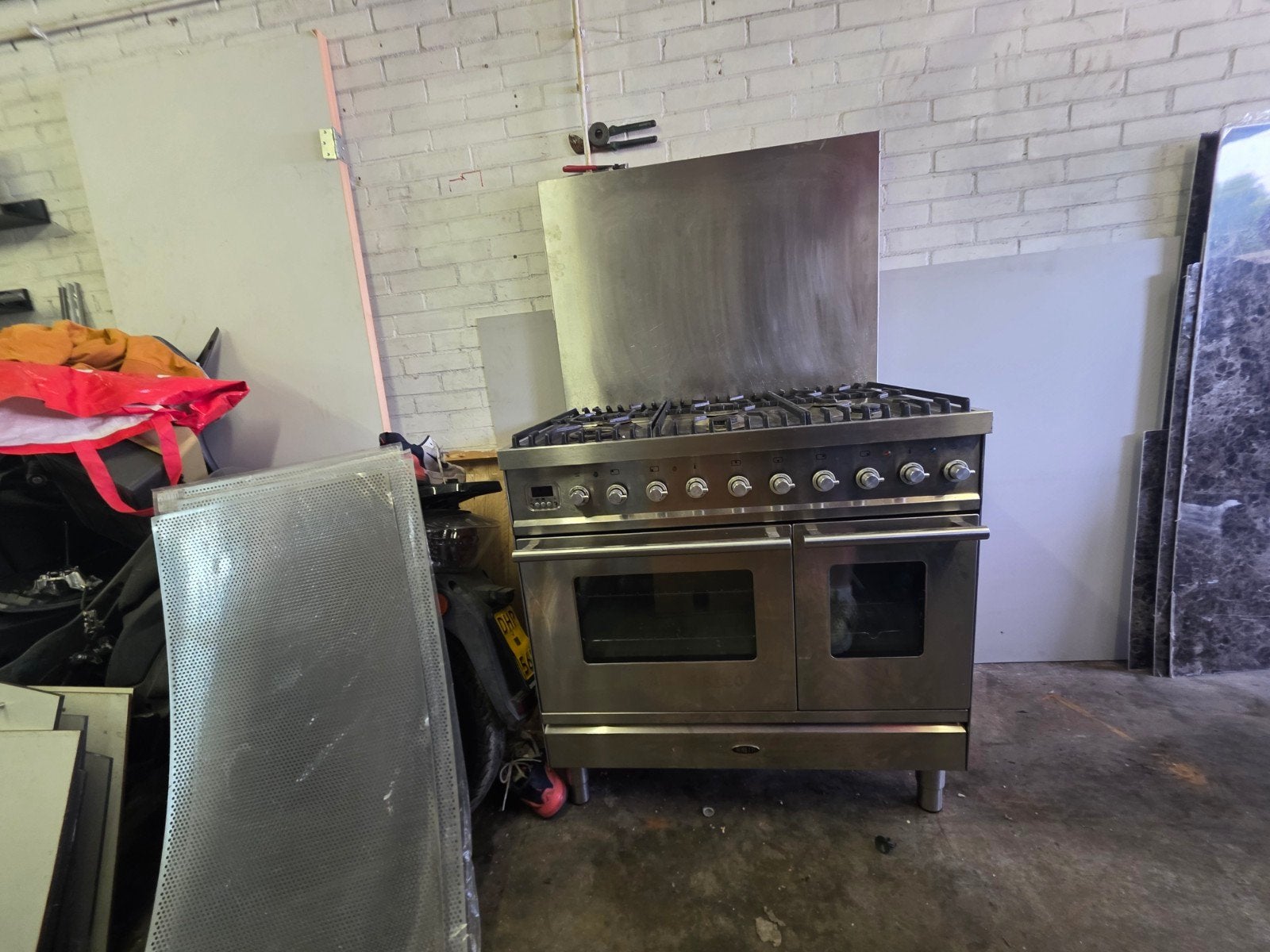 boretti gasfornuis met dubbele oven perilex aansluiting, Ophalen, Gebruikt, 60 cm of meer, Energieklasse A of zuiniger