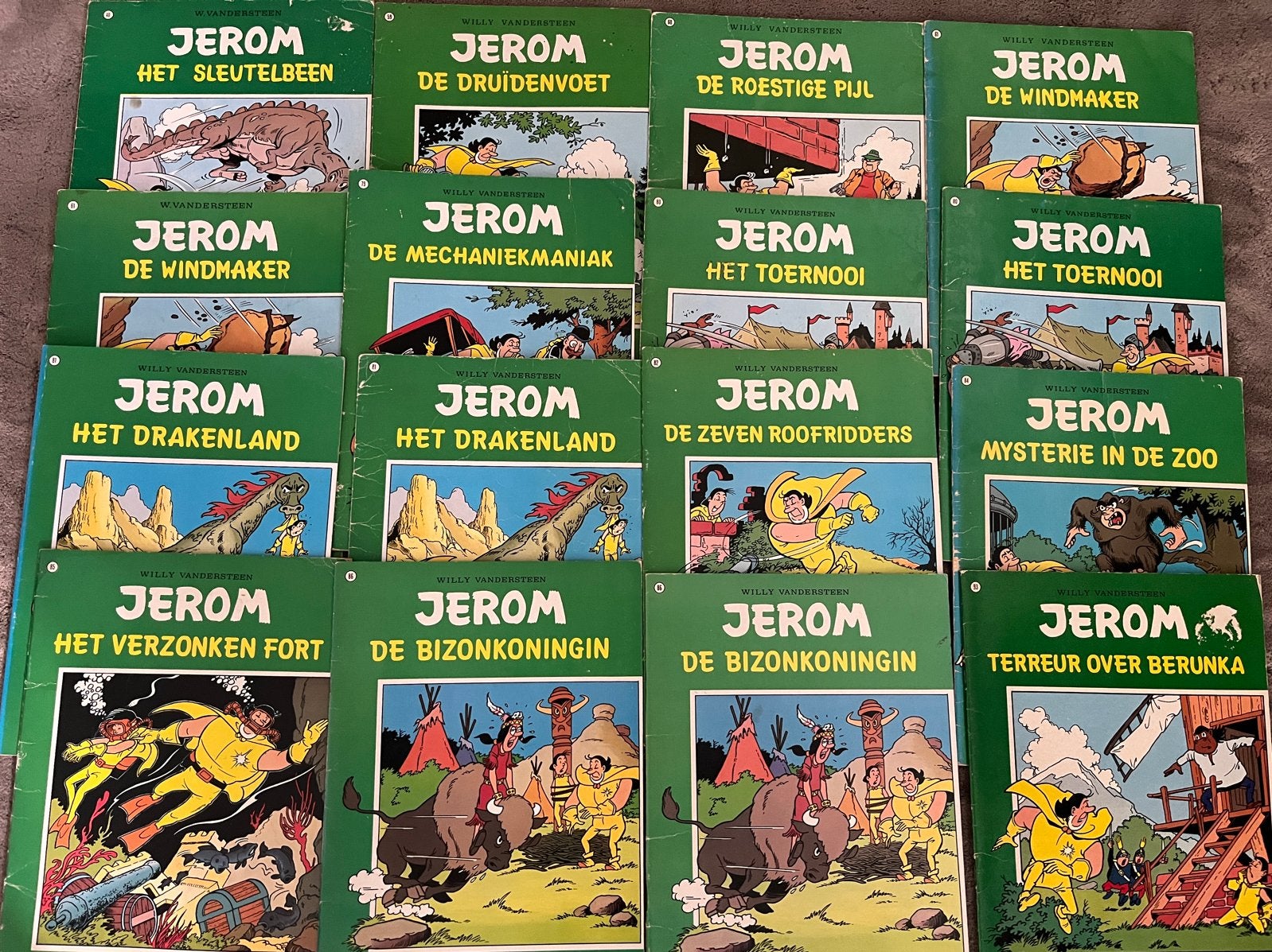 Grote collectie Jerom stripboeken - Willy Vandersteen, Meerdere stripboeken, Ophalen of Verzenden, Gelezen