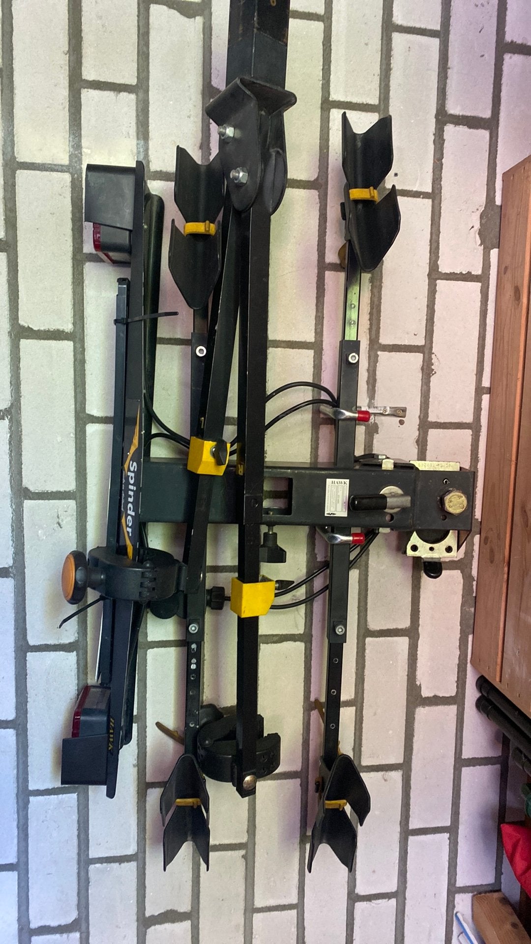 Fietsendrager spinder hawk, Auto diversen, Fietsendragers, Ophalen, 2 fietsen, Gebruikt, Trekhaakdrager