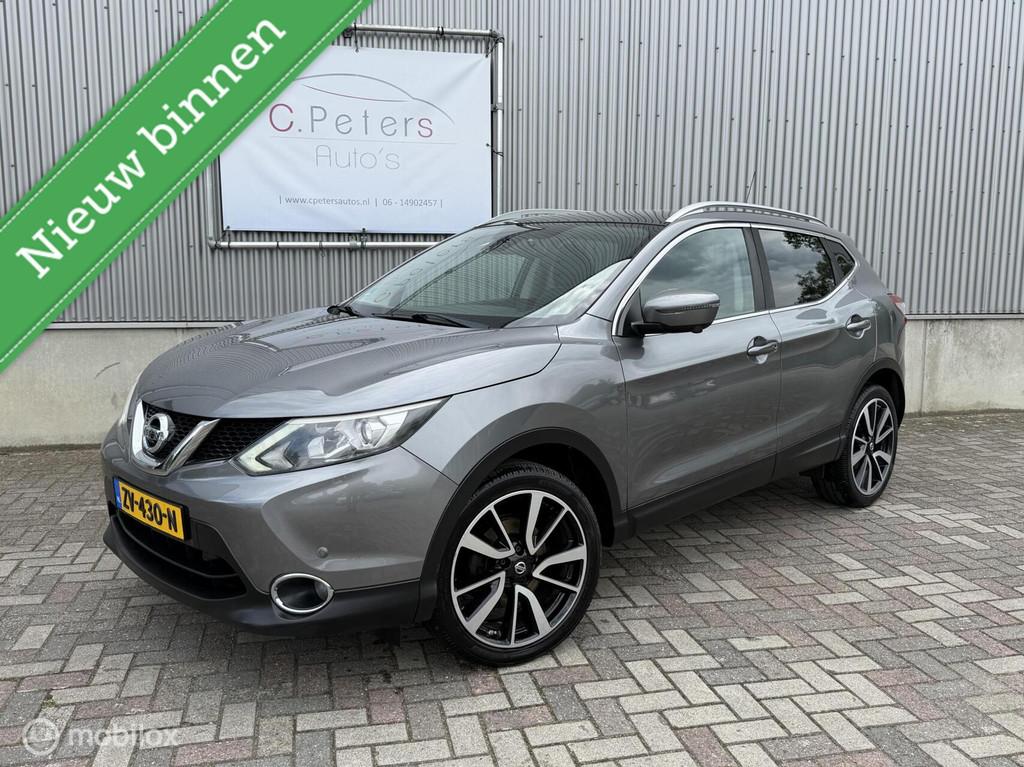 Nissan Qashqai 1.2 Tekna 2015 / Trekhaak / Camera / Leer / P, Voorwielaandrijving, Euro 5, Gebruikt, 4 cilinders