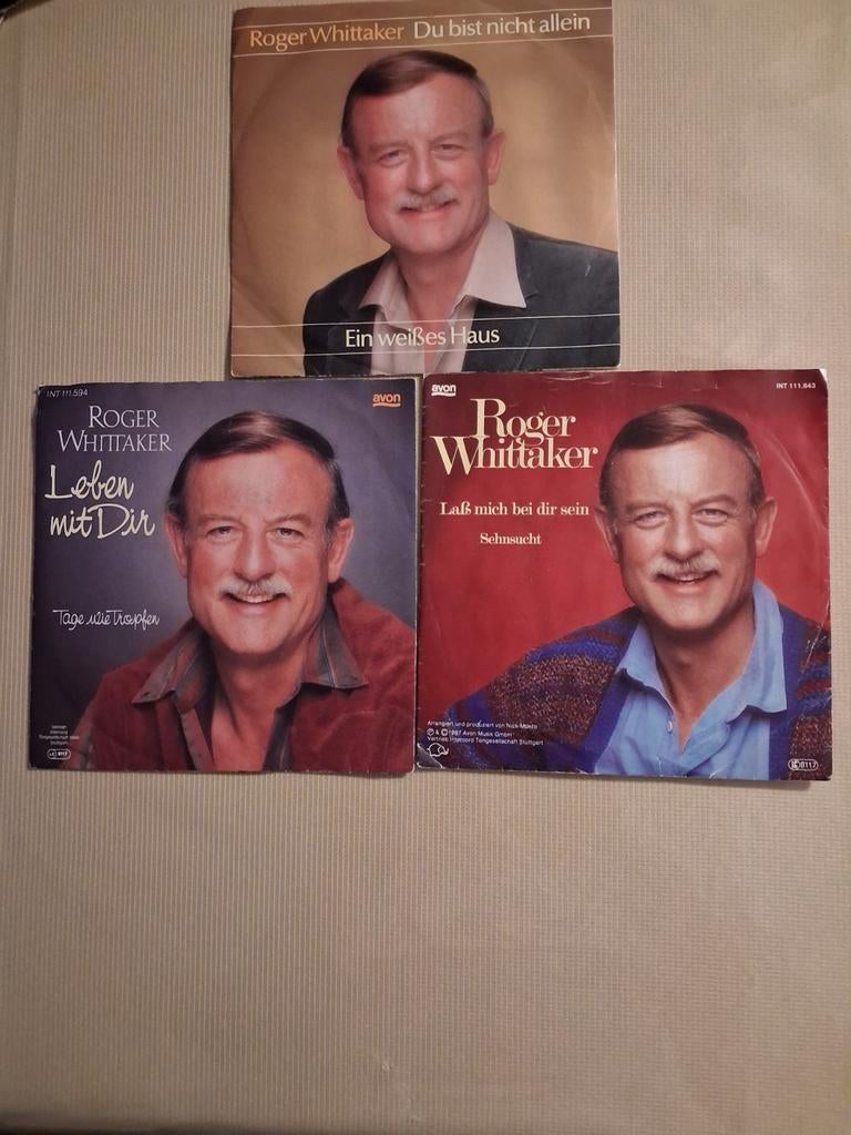 ROGER WHITTAKER 3 MOOIE SINGELS, Cd's en Dvd's, Vinyl | Pop, Ophalen of Verzenden, Zo goed als nieuw, Overige formaten