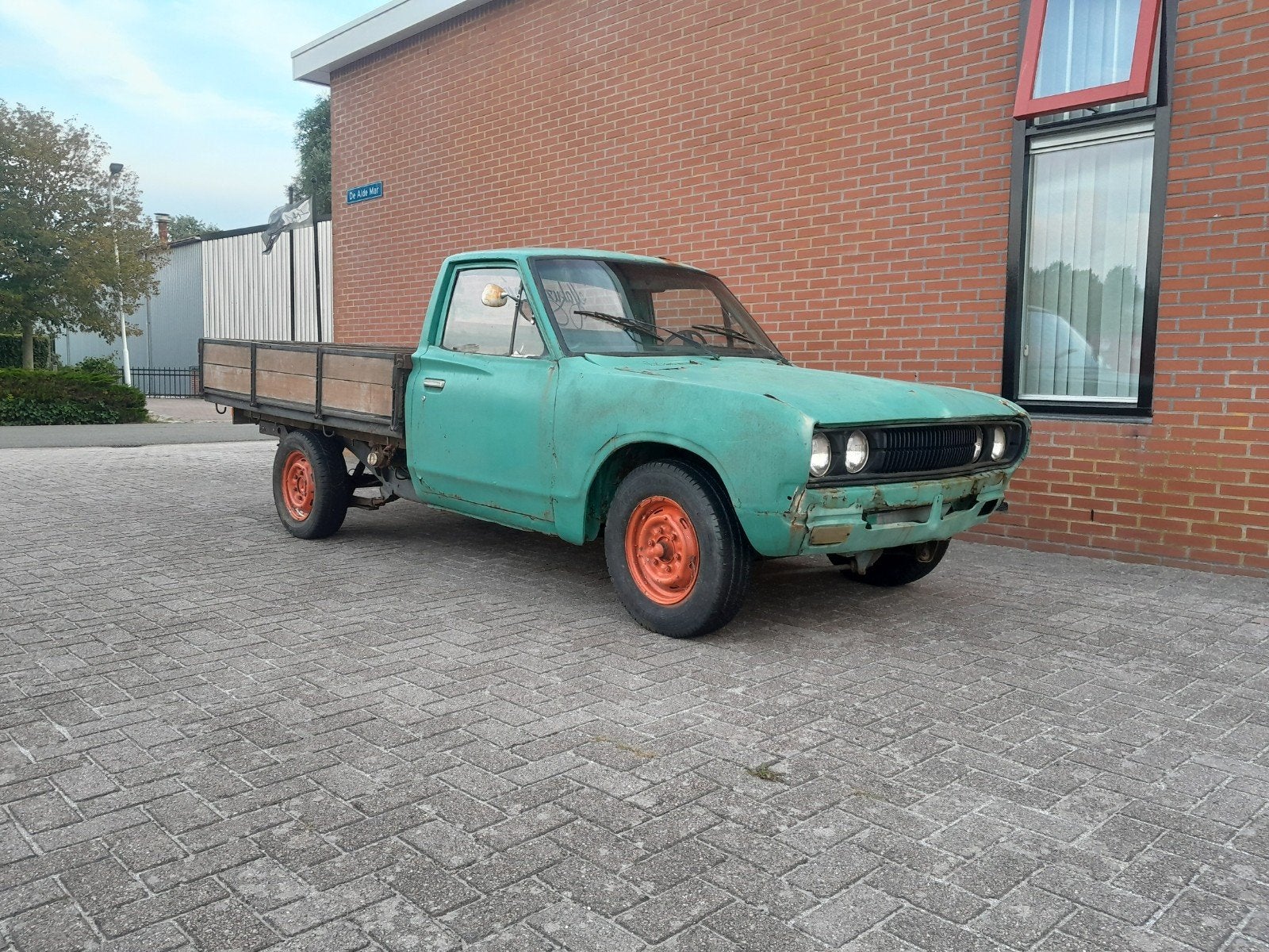 Datsun 620 pickup diesel oldtimer, Ophalen