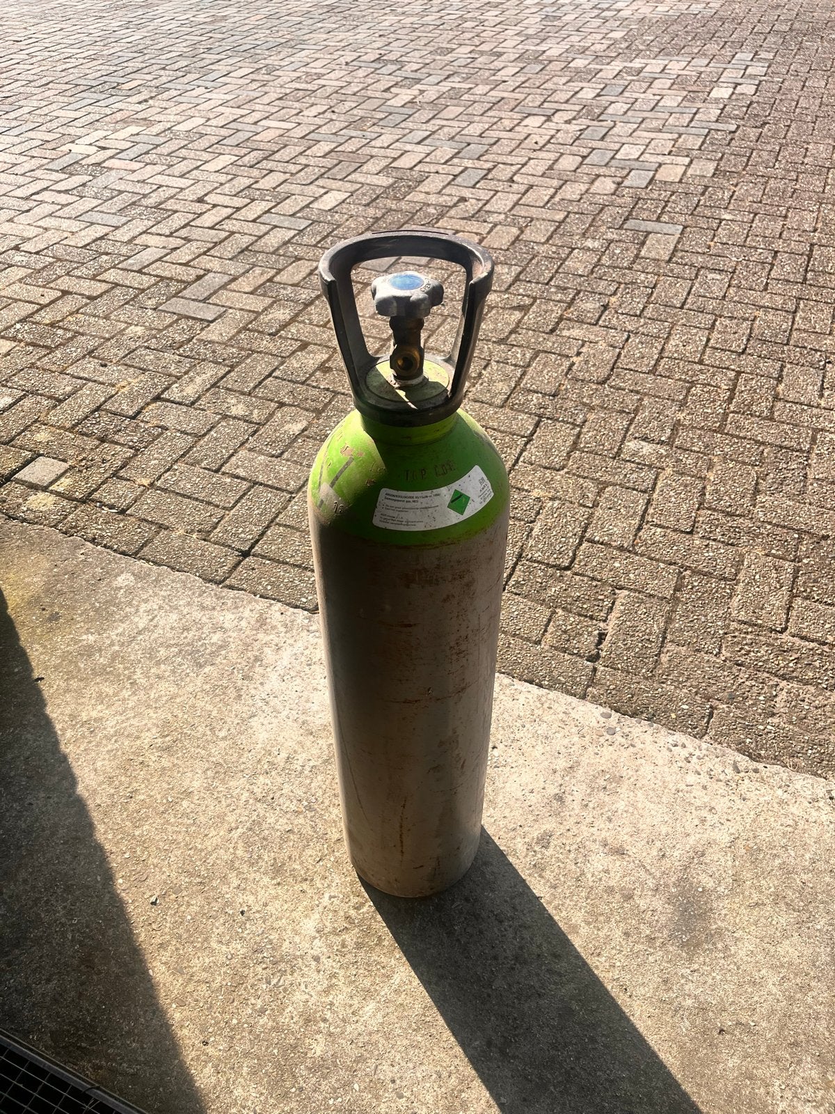 Cilinder Argon  20.4L, Ophalen, Gebruikt