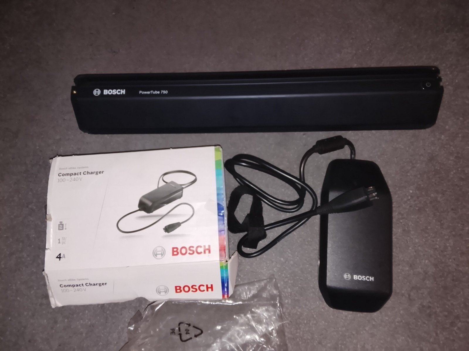 Bosch powertube 750 & snellader, Fietsen en Brommers, Ophalen of Verzenden, Zo goed als nieuw