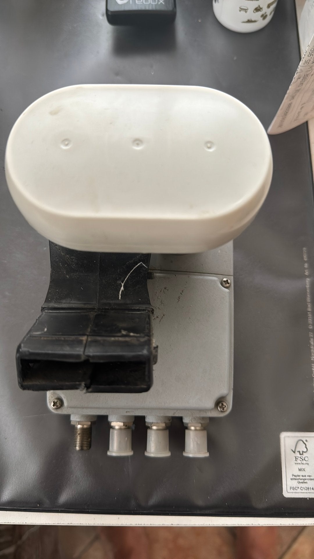 Duo LNB Quad is ideaal voor het ontvangen van Astra 1, Audio, Tv en Foto, Schotelantennes, Ophalen, Gebruikt, (Schotel)antenne-accessoires