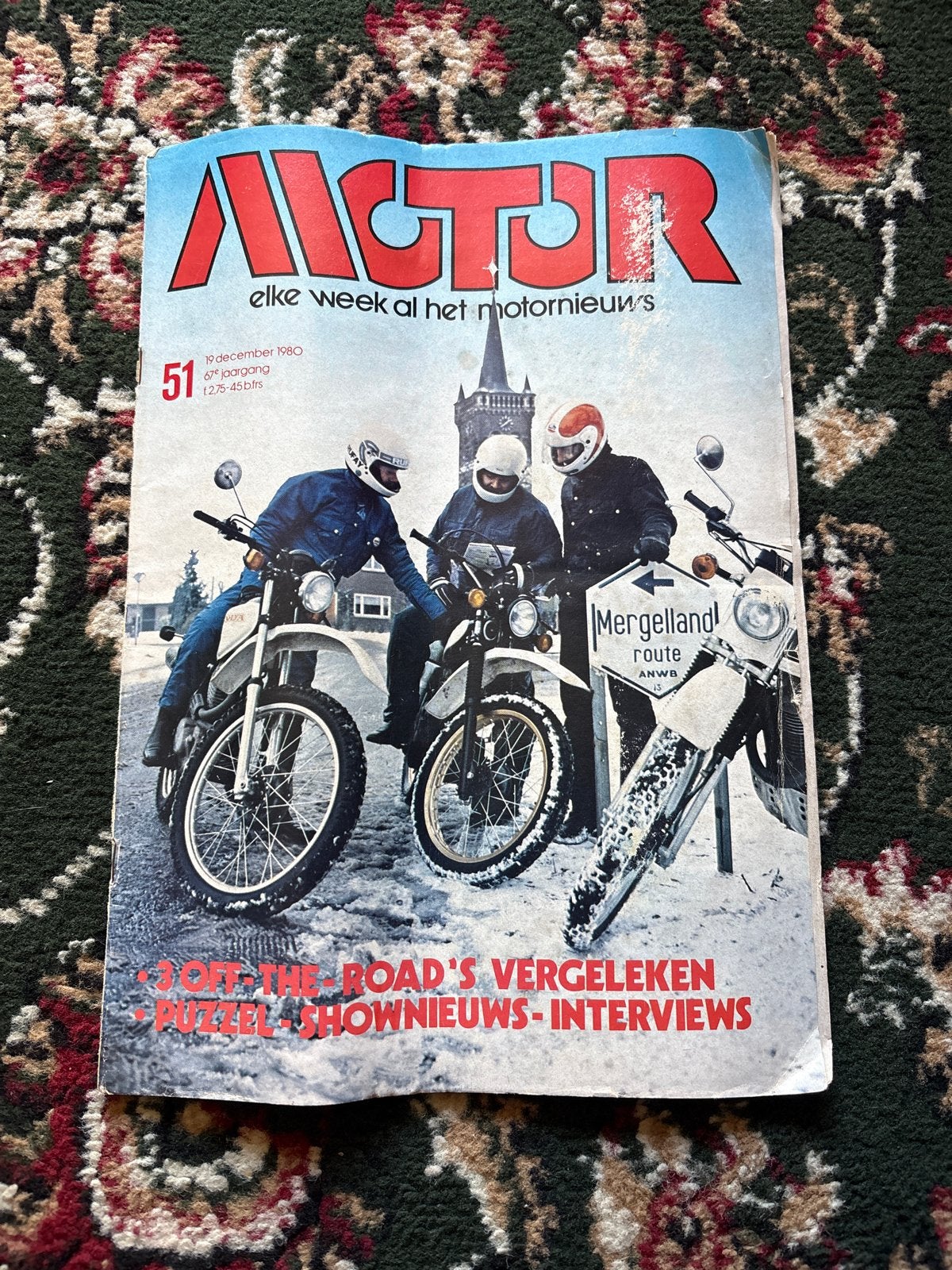 Motor Magazine - 19 december 1980 - Off-road vergelijken, Ophalen of Verzenden, Gelezen, Algemeen