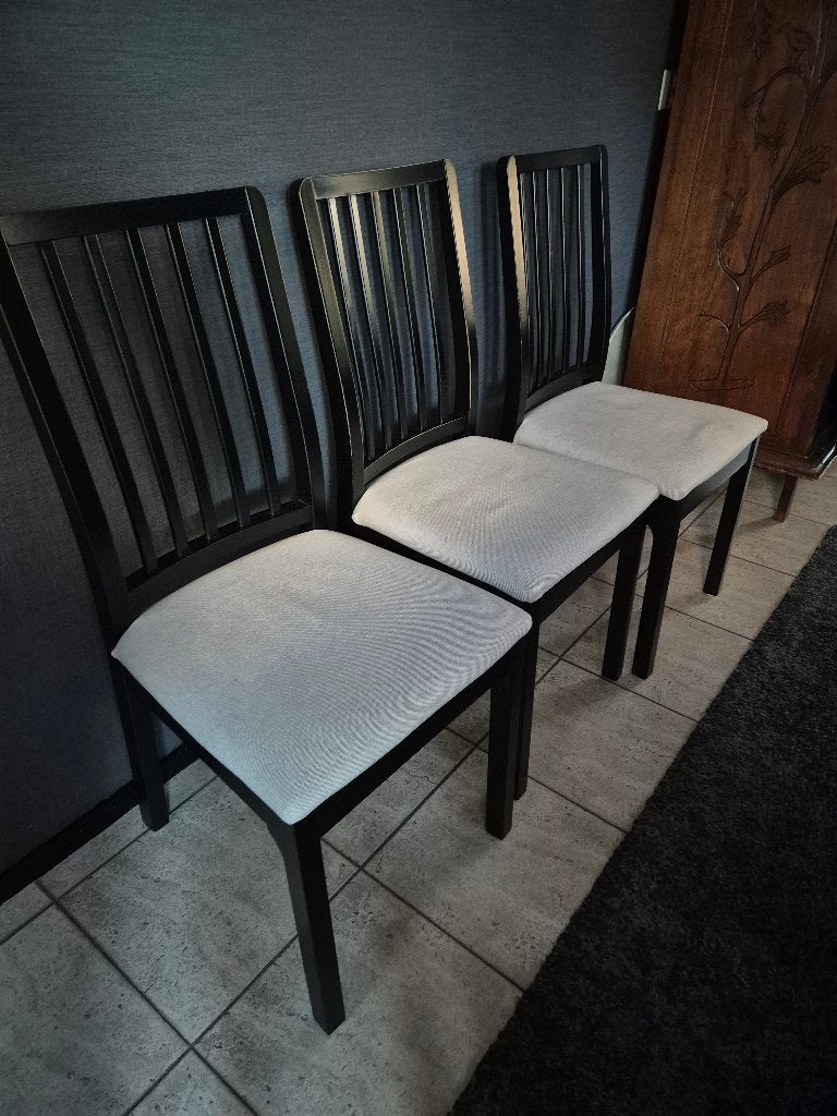 eetkamerstoelen ikea, Ophalen, Gebruikt, Zwart, Vijf, Zes of meer stoelen