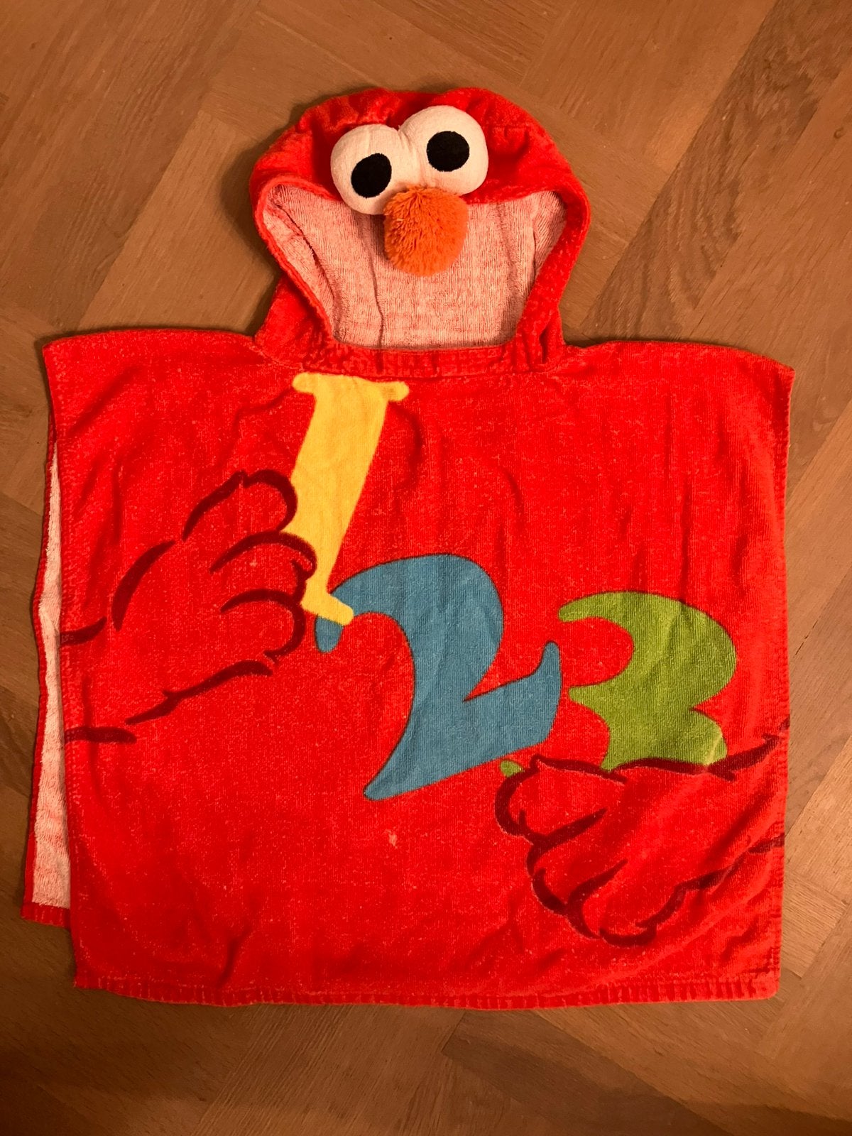 Bad poncho Elmo, Jongen of Meisje, One size, Ophalen of Verzenden, Zo goed als nieuw