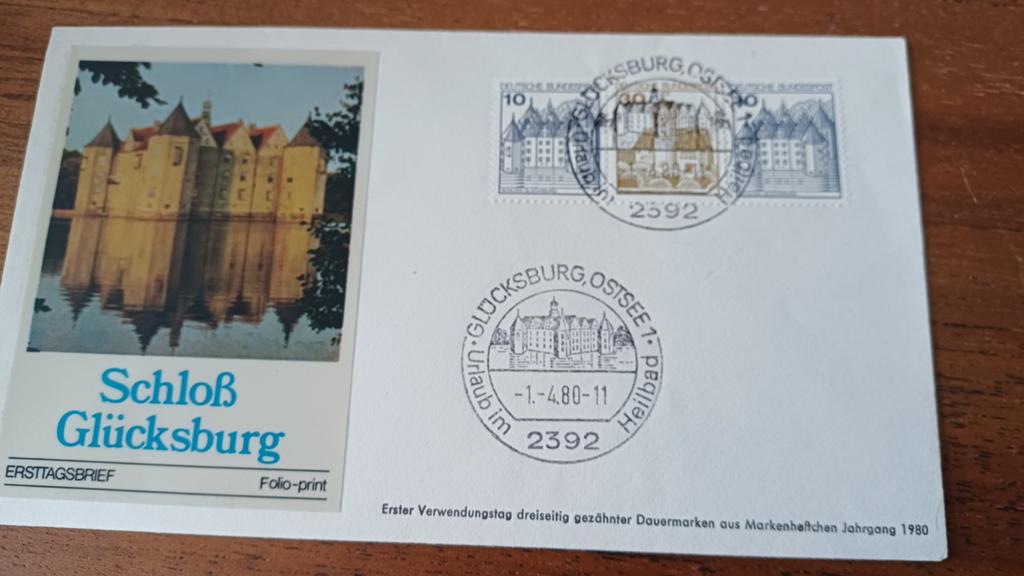 Duitsland,  1980, Schloss Gluecksburg, Postzegels en Munten, Ophalen of Verzenden, Onbeschreven, Europa