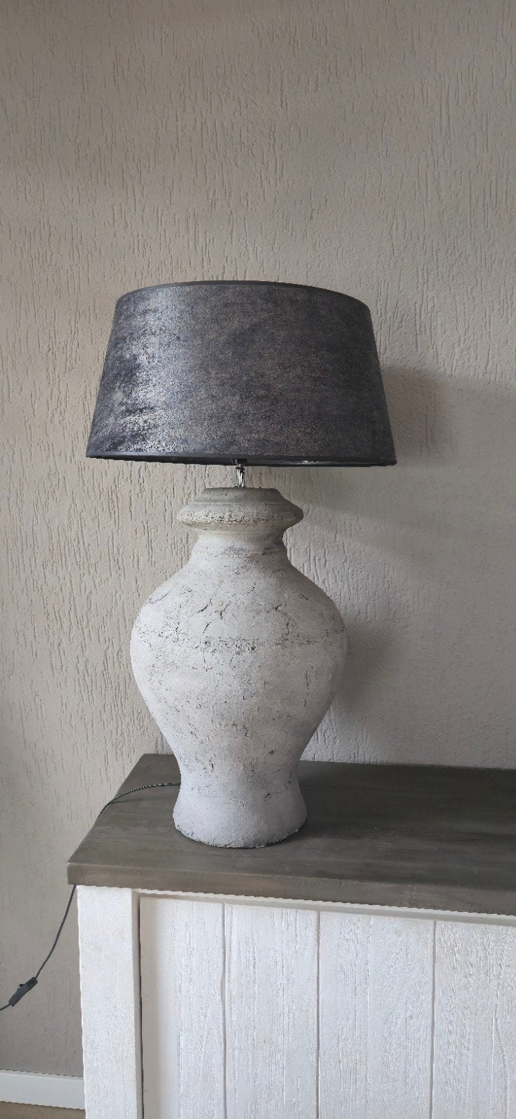landelijke lampen, Ophalen, Tafellamp, Rond, Zo goed als nieuw