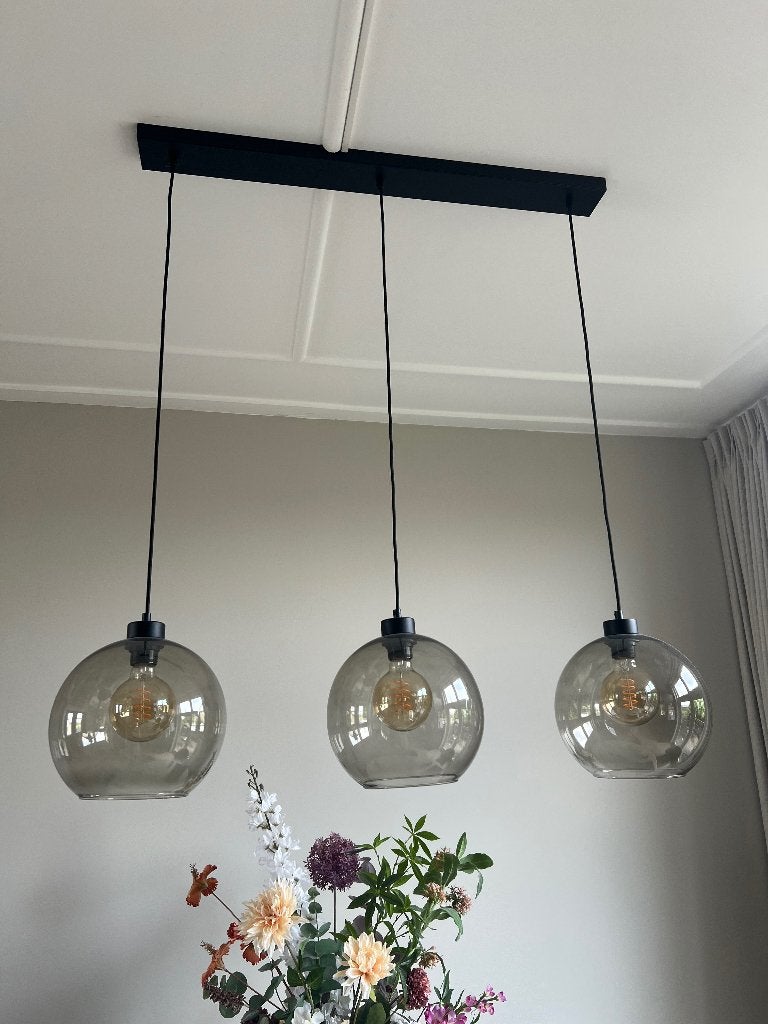 Hanglamp eetkamer, Ophalen, Gebruikt, Glas, Minder dan 50 cm