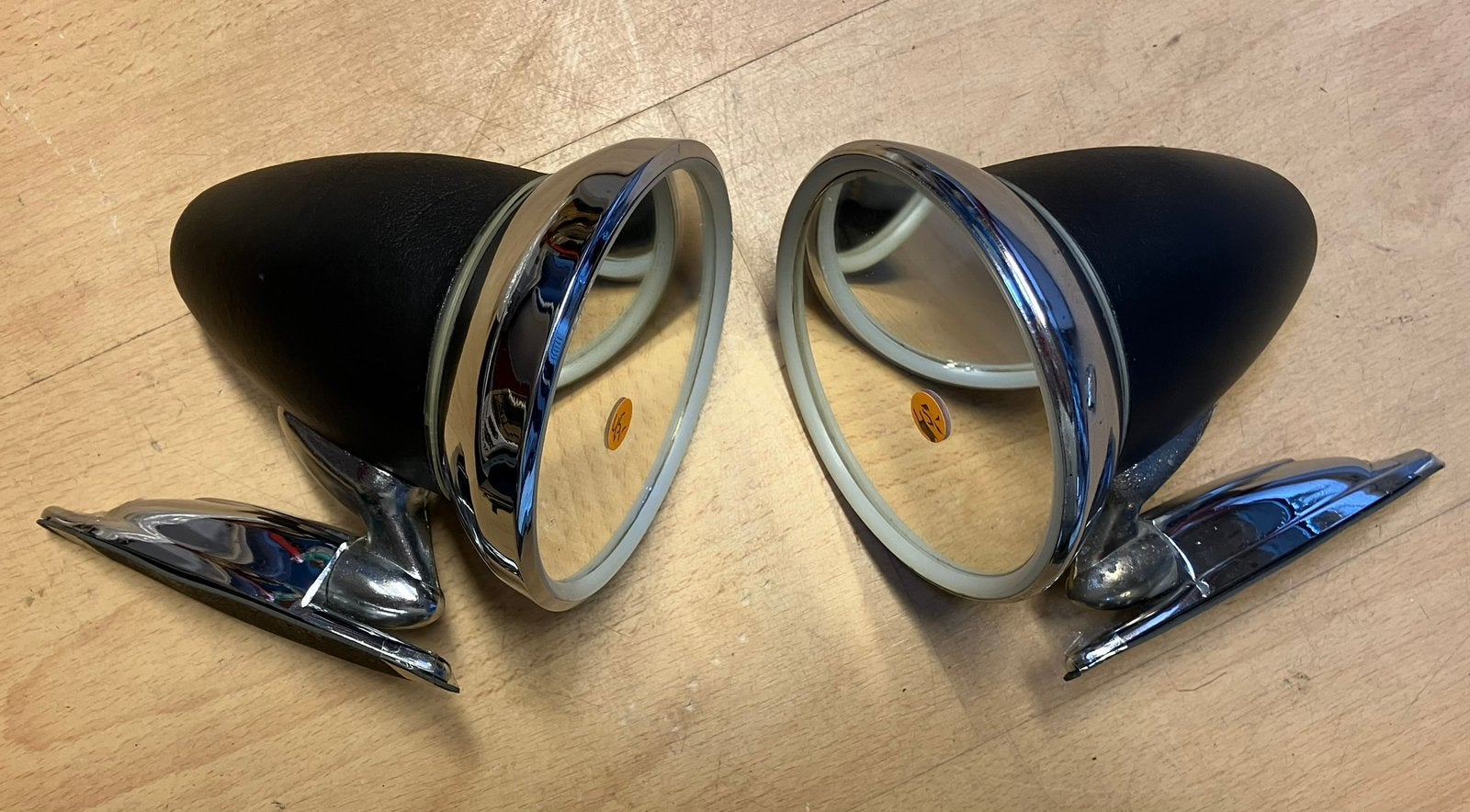 Chrome oldtimer spiegels Bullet en Torpedo, Ophalen of Verzenden, Zo goed als nieuw