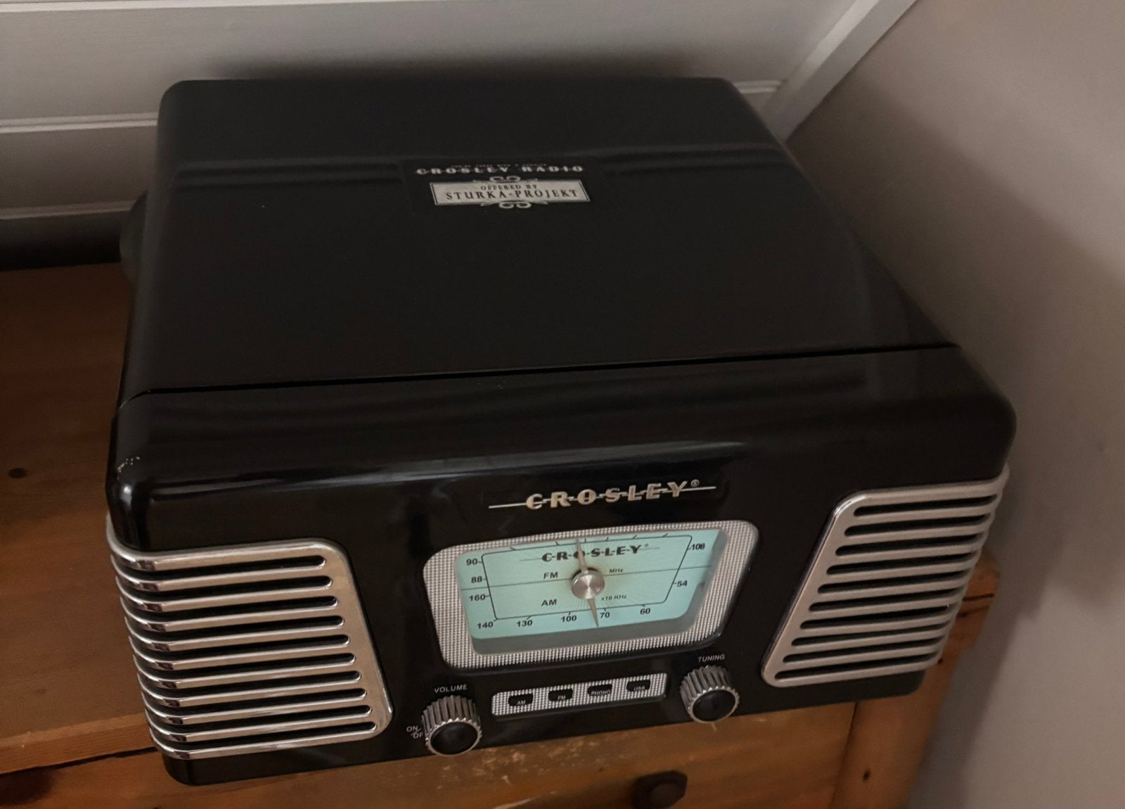 Crosley Platenspeler zwart, Overige merken, Automatisch, Ophalen of Verzenden, Zo goed als nieuw