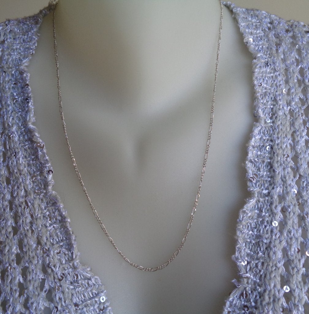 zilveren lange schakel ketting [410], Verzenden, Zo goed als nieuw, Zilver, Zilver