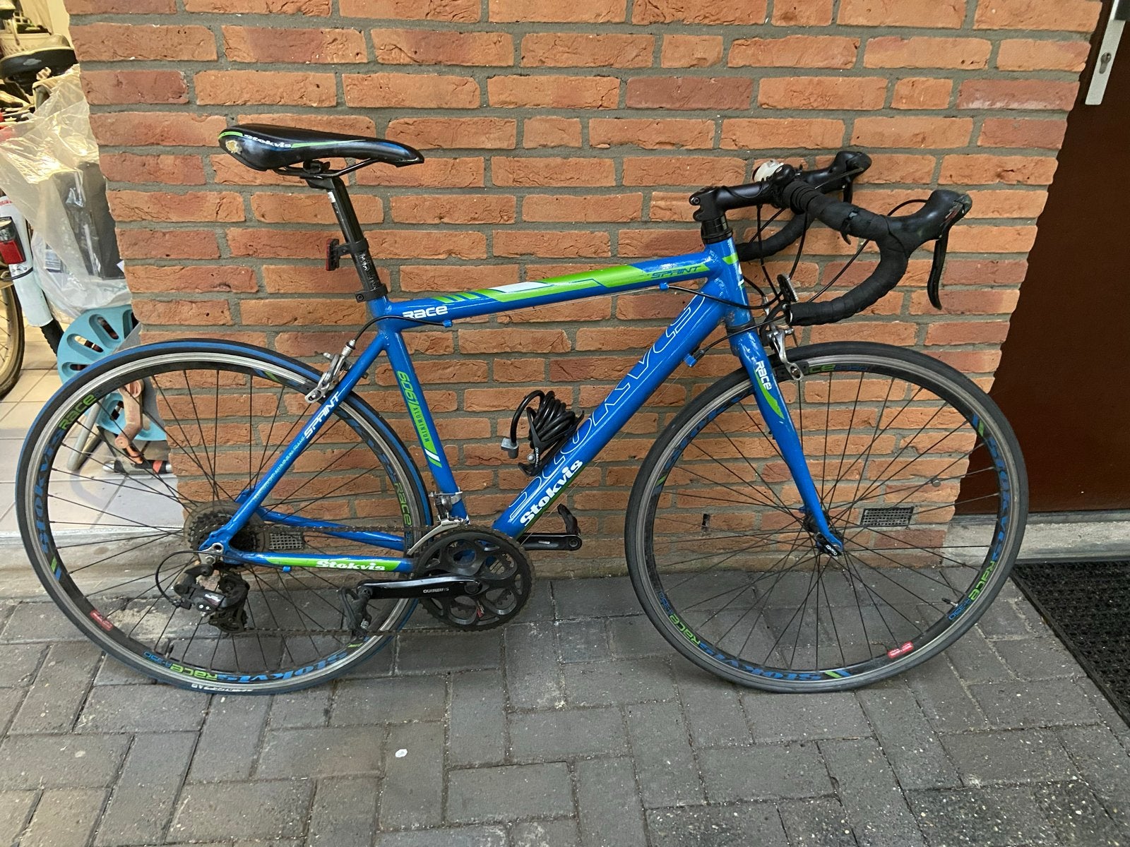 Stokvis Racefiets - Blauw/Groen - Gebruikt, 28 inch, Gebruikt, 10 tot 15 versnellingen, Aluminium