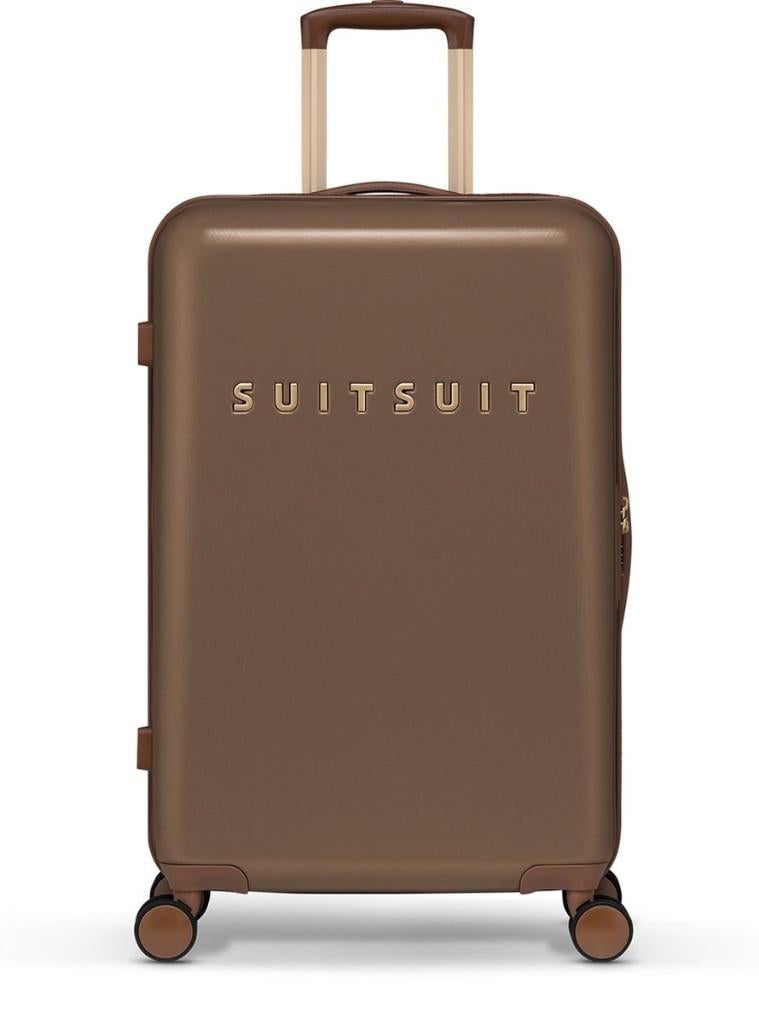 ✅ SUITSUIT Fab Seventies Cocoa Brown koffer 66 cm - NIEUW, Hard kunststof, Nieuw, Ophalen of Verzenden, 35 tot 45 cm
