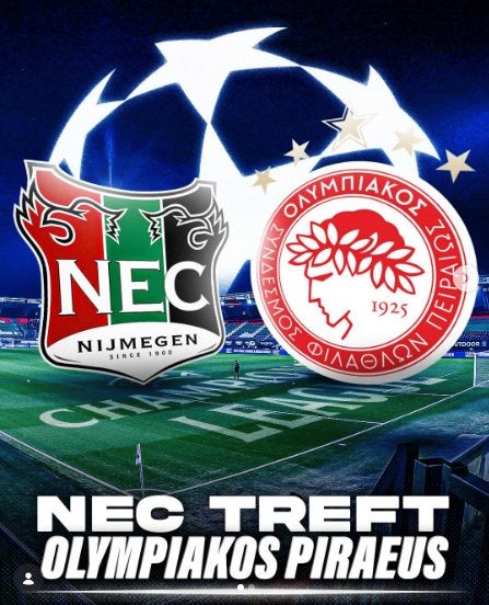 NEC - Olympiacos 1 ticket, eerste rij, Losse kaart, Eén persoon, Augustus
