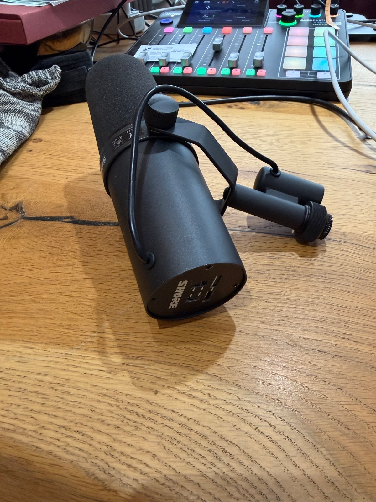 Shure SM7B Studiomicrofoon met originele microfoonarm, Muziek en Instrumenten, Ophalen of Verzenden, Zo goed als nieuw, Studiomicrofoon