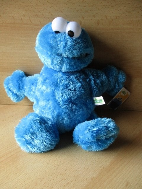 Sesamstraat Koekiemonster beany  36cm  wollig  WLI, Ophalen of Verzenden, Zo goed als nieuw, Overige typen