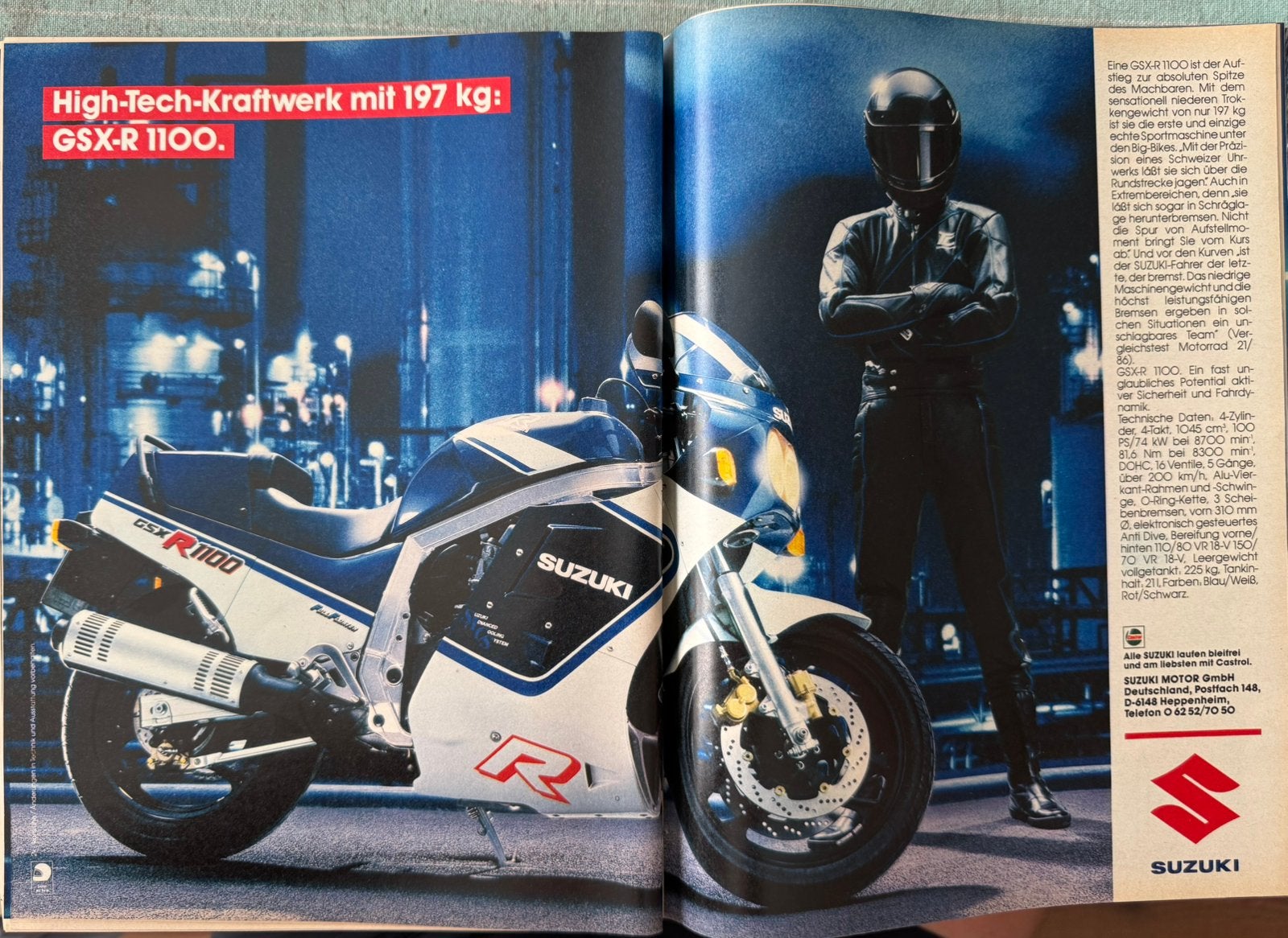 Advertentie 1987 Suzuki GSX-R 1100, Verzenden, Zo goed als nieuw, Auto's