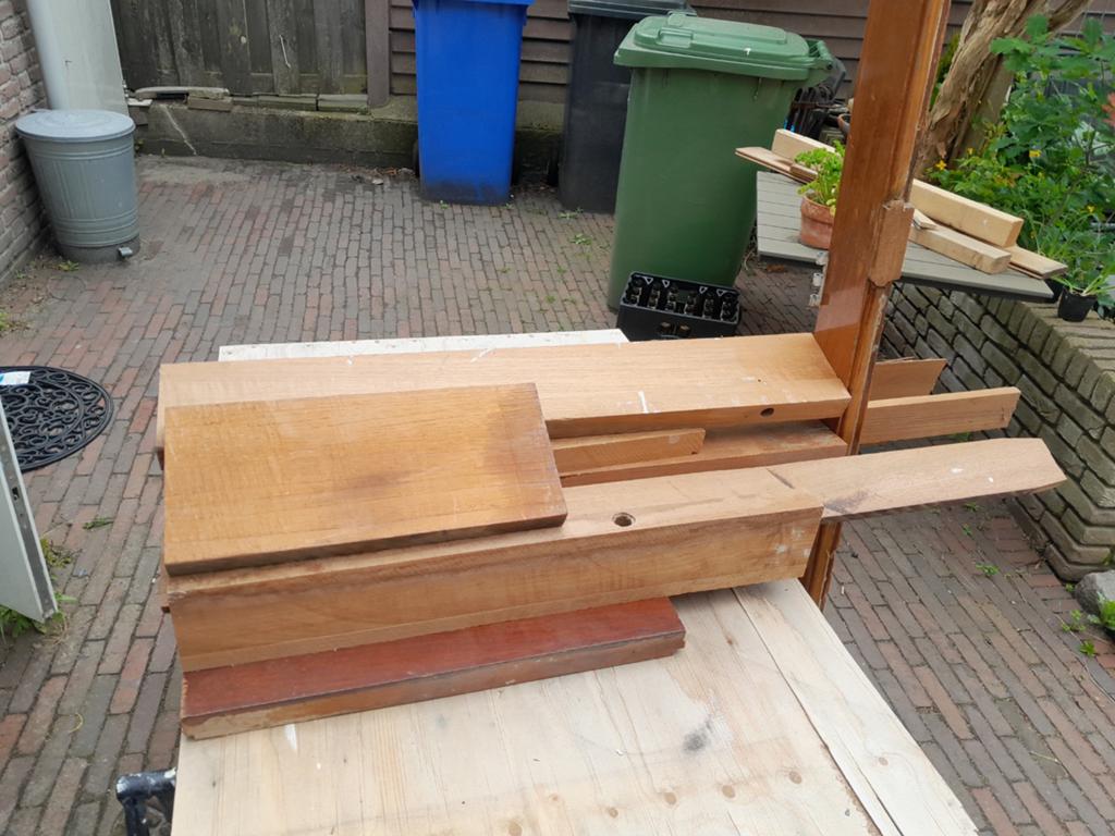 Teakhout te koop, Ophalen, Gebruikt, Overige houtsoorten, Minder dan 200 cm