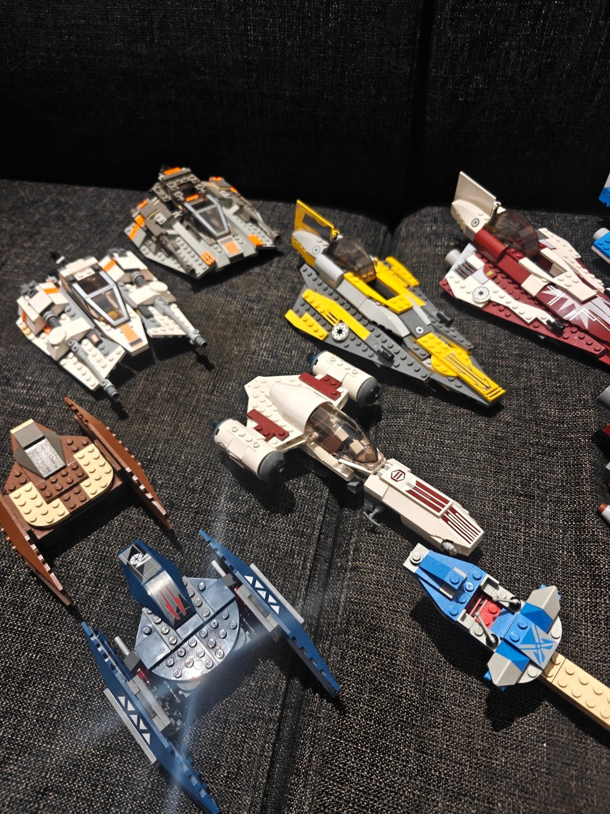 Grote verzameling LEGO Star Wars voertuigen en schepen, Gebruikt, Star Wars, Inclusief instructies, Lego