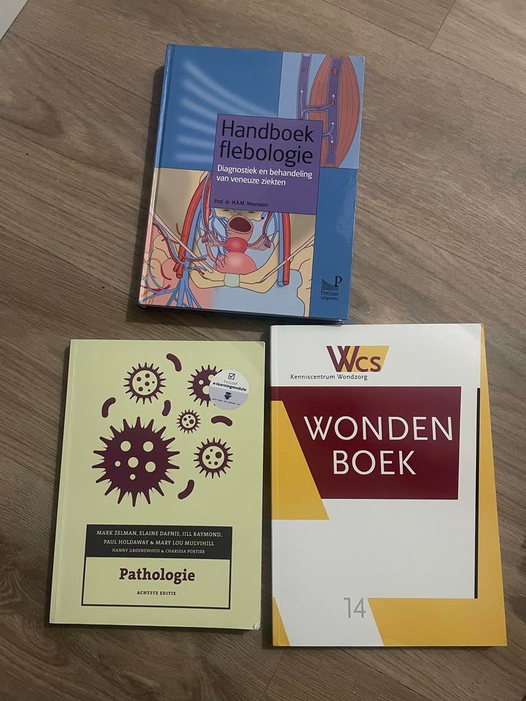 Studieboeken: Flebologie, Pathologie & Wondenboek, Ophalen of Verzenden, Beta, Gelezen, HBO