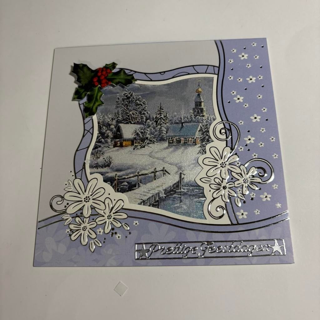 Parelmoer kerstkaart 1, Ophalen of Verzenden, Zo goed als nieuw, Overige thema's