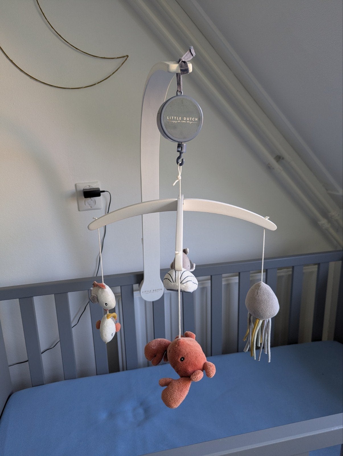 Little Dutch Houten Muziekmobiel Ocean, Kinderen en Baby's, Speelgoed | Babyspeelgoed, Ophalen, Zo goed als nieuw, Mobiel, Met geluid