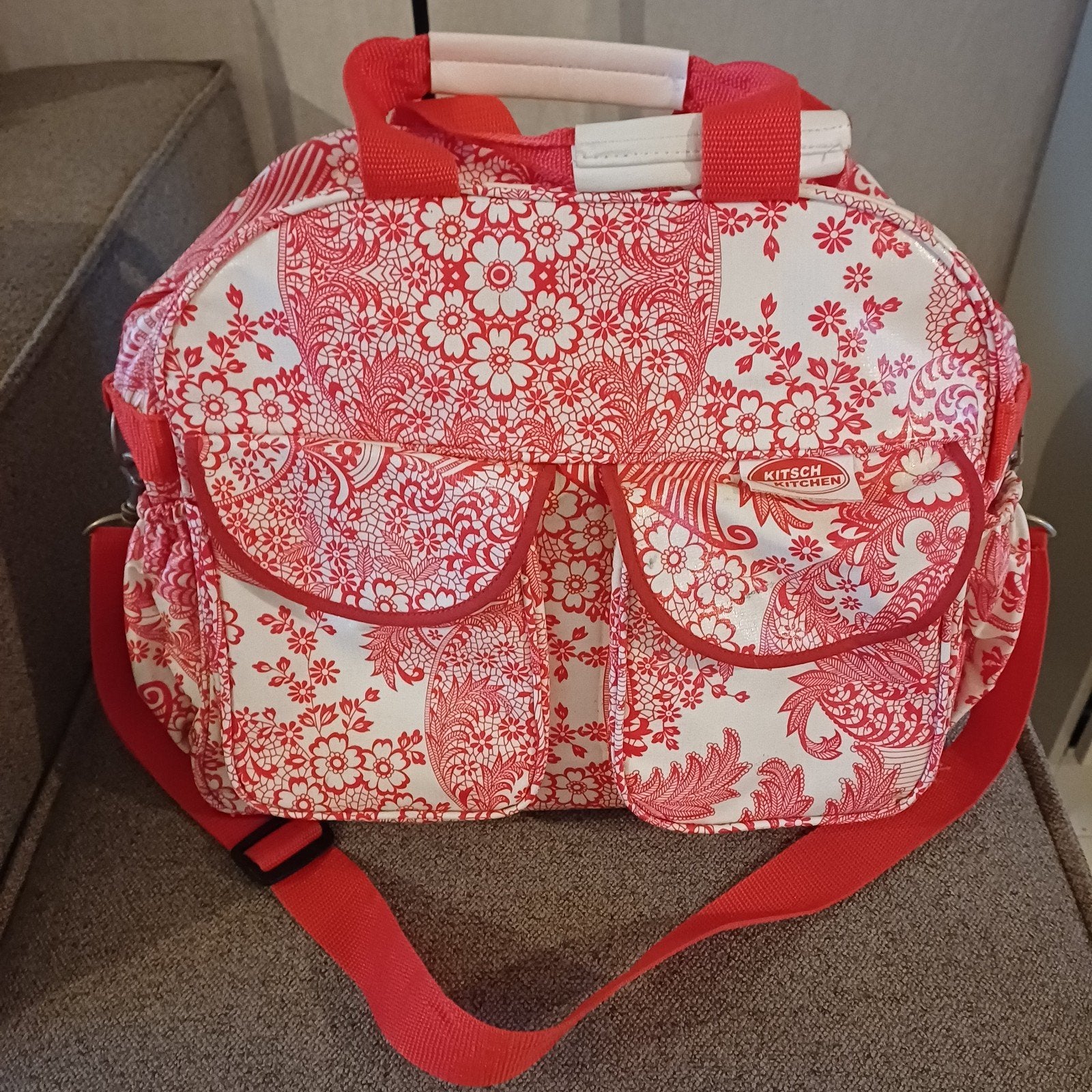 Kitsch Kitchen Luiertas/tas/Sporttas - Zo goed als nie, Verzorgingstas, Overige merken, Ophalen of Verzenden, Zo goed als nieuw