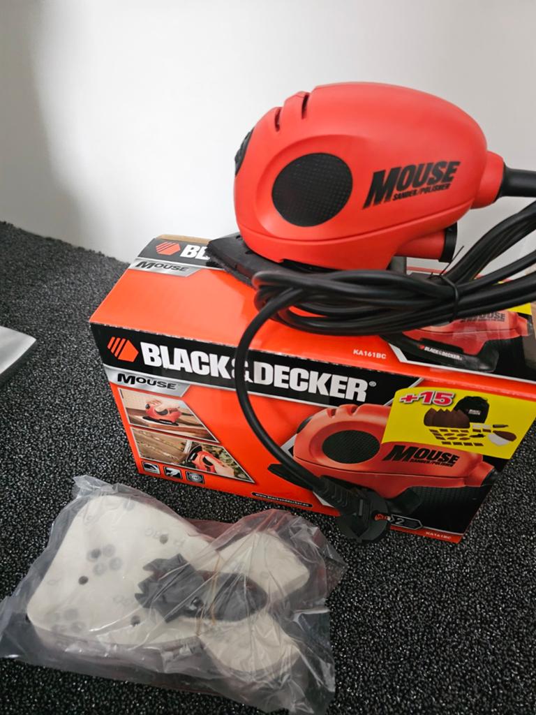 Nieuw black & Decker Mouse schuurmachine KA161BC, Ophalen, Nieuw, Minder dan 600 watt, Vlakschuurmachine