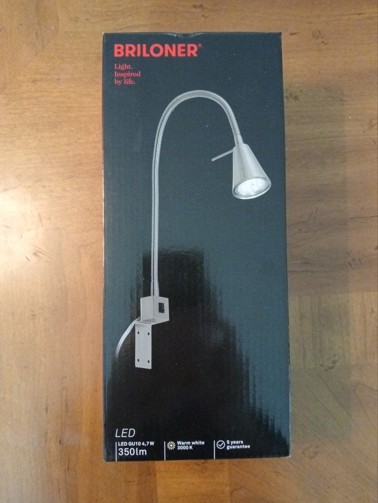 Briloner flexibele wand-/klemlamp, mat-nikkel, GU10, Brilo, Nieuw, Ophalen of Verzenden