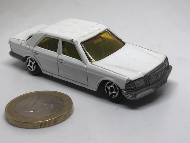Mercedes 280 SE Wit (W126), MiniJet Norev, Ophalen of Verzenden, Gebruikt, Auto