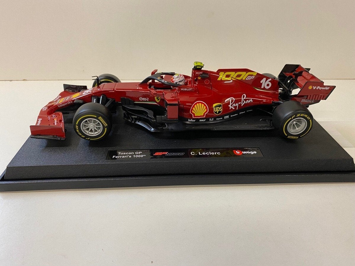 Formule 1 modelauto Ferrari SF1000 Charles Leclerc, Ophalen of Verzenden, Zo goed als nieuw, Auto