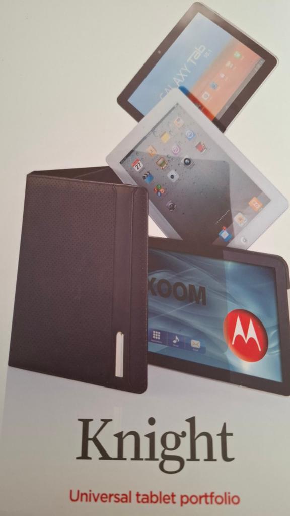 Knight Universal Tablet portfolio, Computers en Software, Tablet-hoezen, Nieuw, Bescherming voor- en achterkant, 10 inch, Ophalen of Verzenden