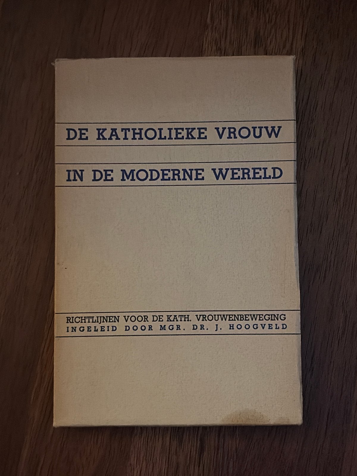 De Katholieke Vrouw in de Moderne Wereld - J. Hoogveld, Boeken, Ophalen of Verzenden, Gelezen, Christendom | Katholiek