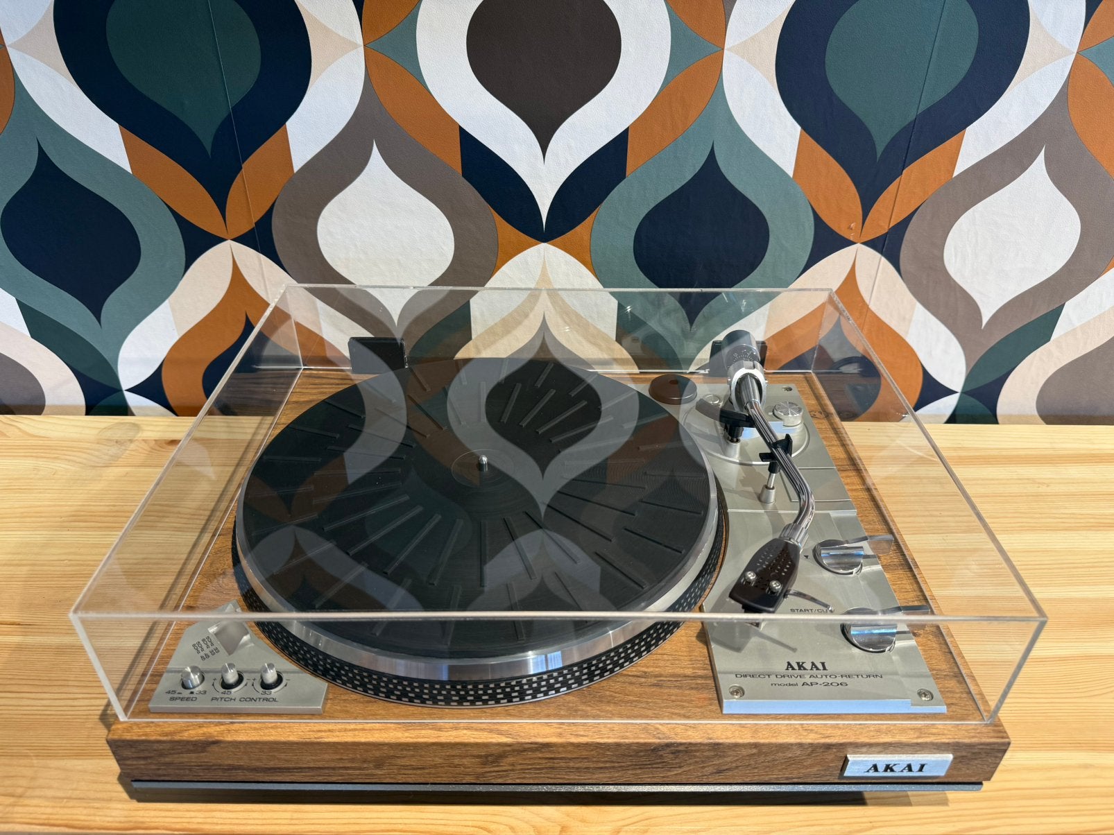 Akai AP-206, gereviseerd, nieuwstaat, 1 jaar garantie, Audio, Tv en Foto, Platenspelers, Ophalen, Pitch-regelaar, Zo goed als nieuw