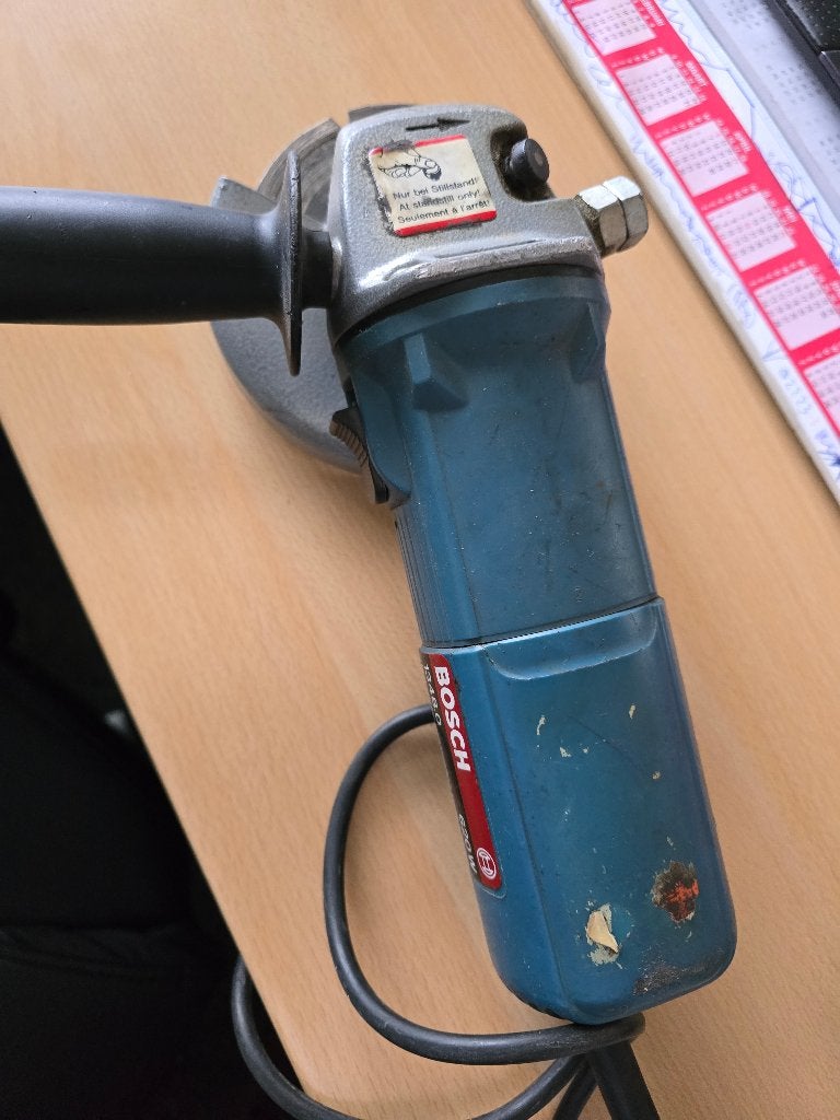 Bosch haakse slijper, Ophalen of Verzenden, Gebruikt, Minder dan 700 watt, Haakse handslijpmachine