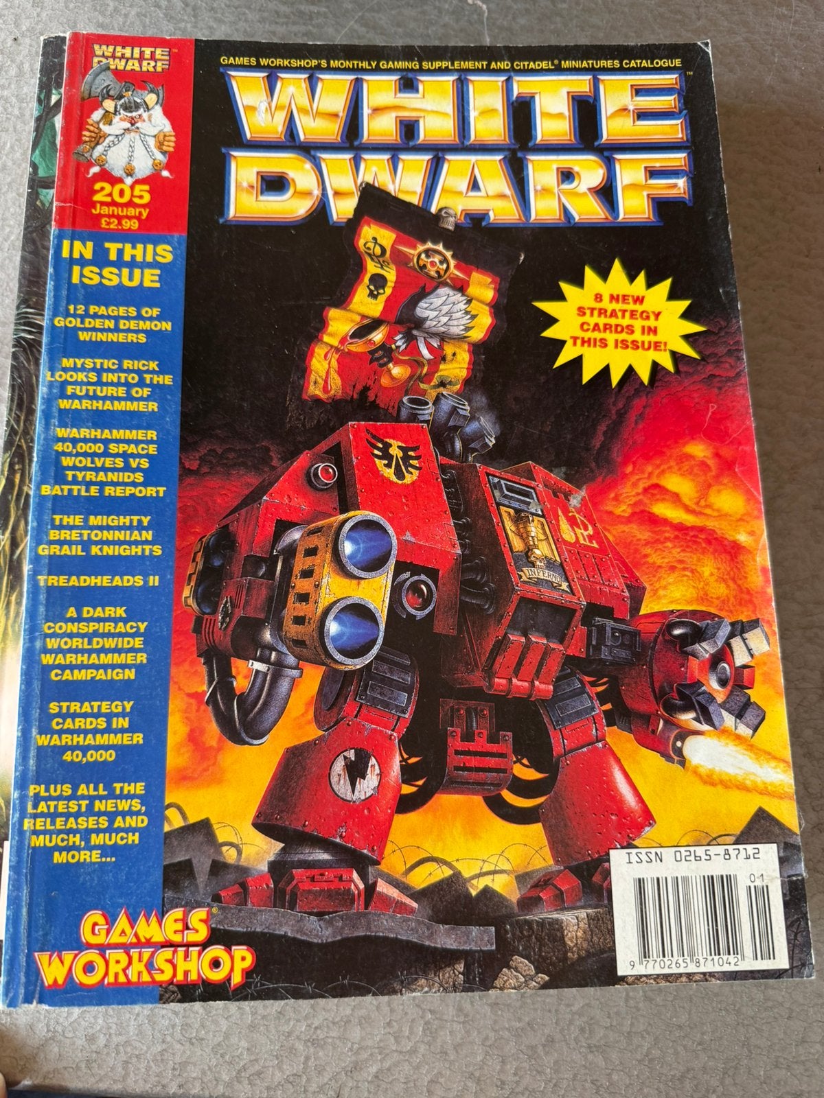 White Dwarf 205 jan 1997, Hobby en Vrije tijd, Wargaming, Ophalen of Verzenden, Gebruikt, Warhammer, Boek of Catalogus