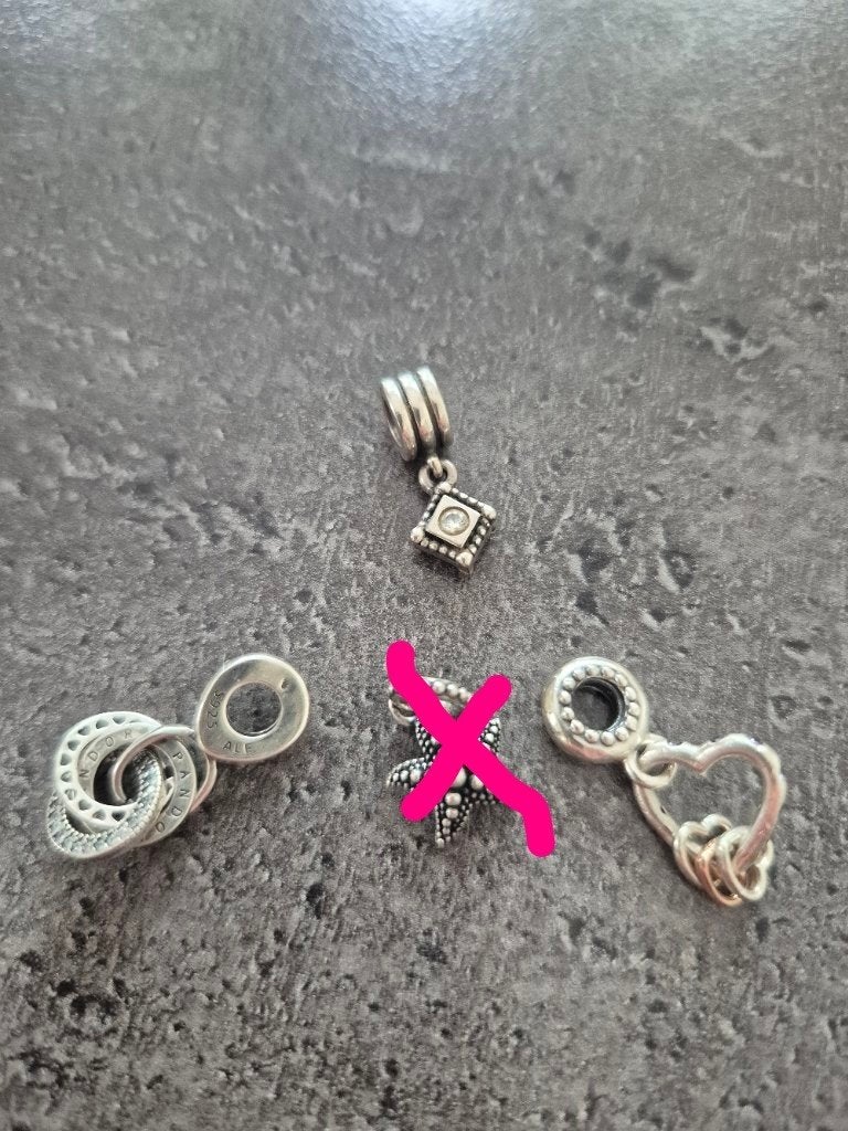 Pandora zolveren hangers, Ophalen of Verzenden, Zo goed als nieuw, Zilver, Pandora