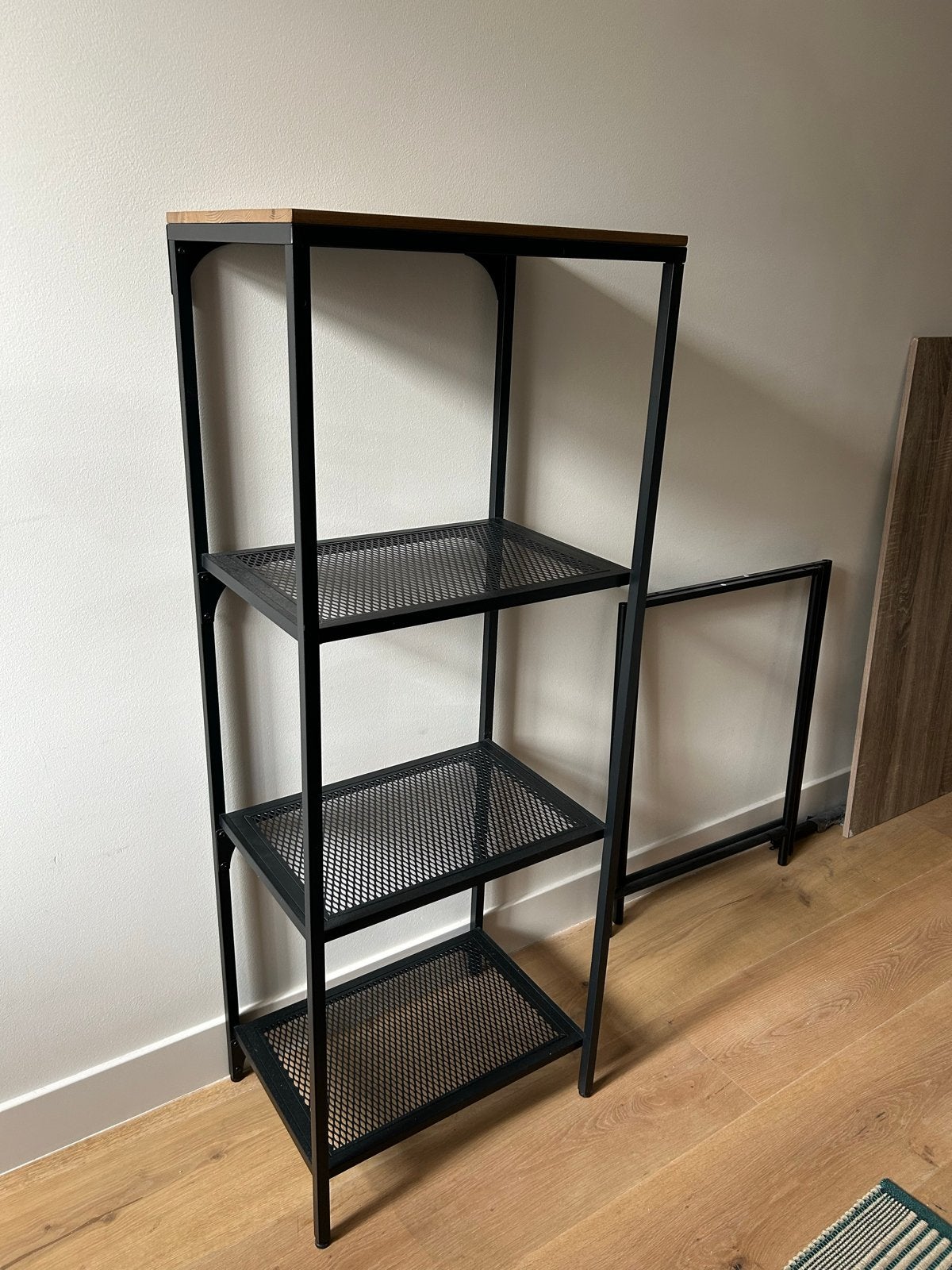 Shelving unit, black, 51x136cm - IKEA FJÄLLBO, Ophalen, Zo goed als nieuw