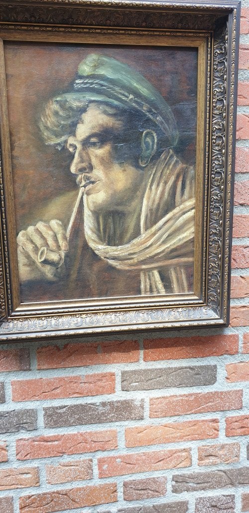 schilderij antiek hjc la porte, Ophalen of Verzenden, 'T Olde Gre-j, Info@toldegrej.nl, Endepoelstraat 20f Didam
