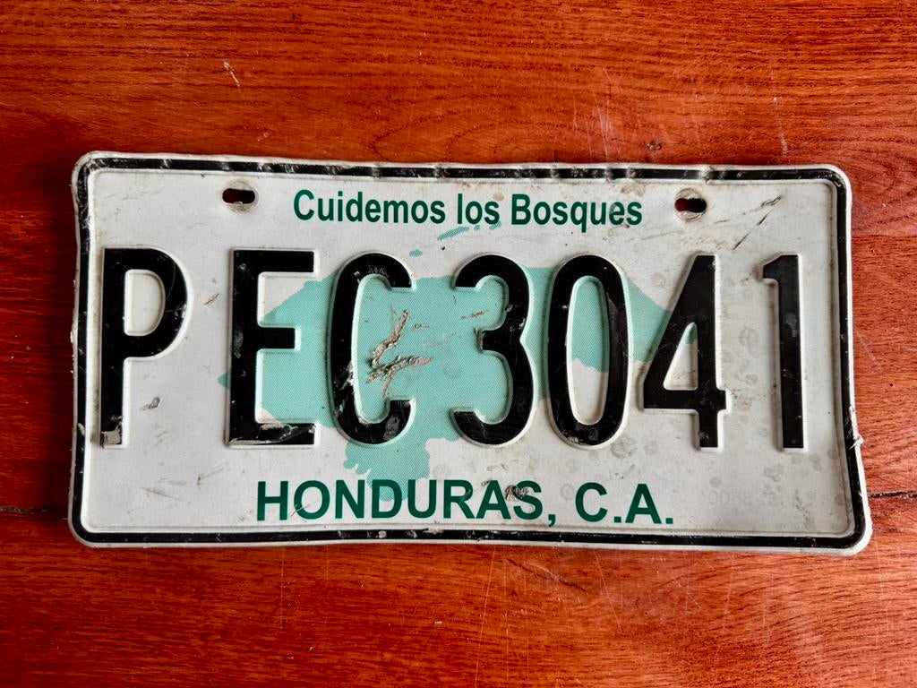 Nummerplaat Honduras, Ophalen of Verzenden, Gebruikt, Auto's