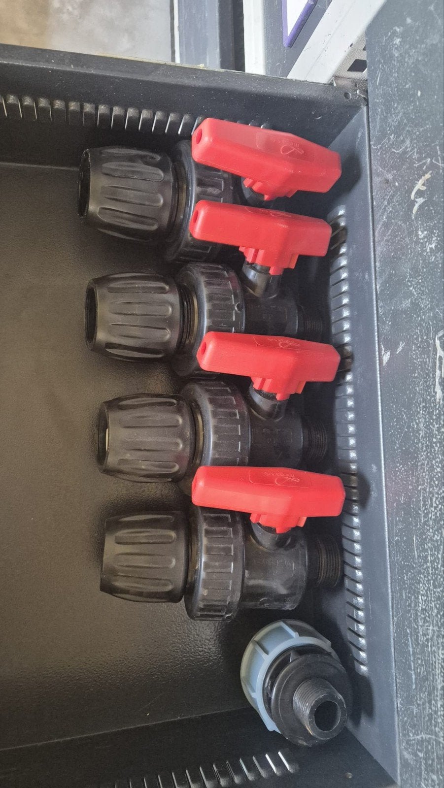 PVC kogelkraan met knelkoppeling - D-40-1 1/4 PP, Overige materialen, Overige typen, Nieuw, Ophalen of Verzenden