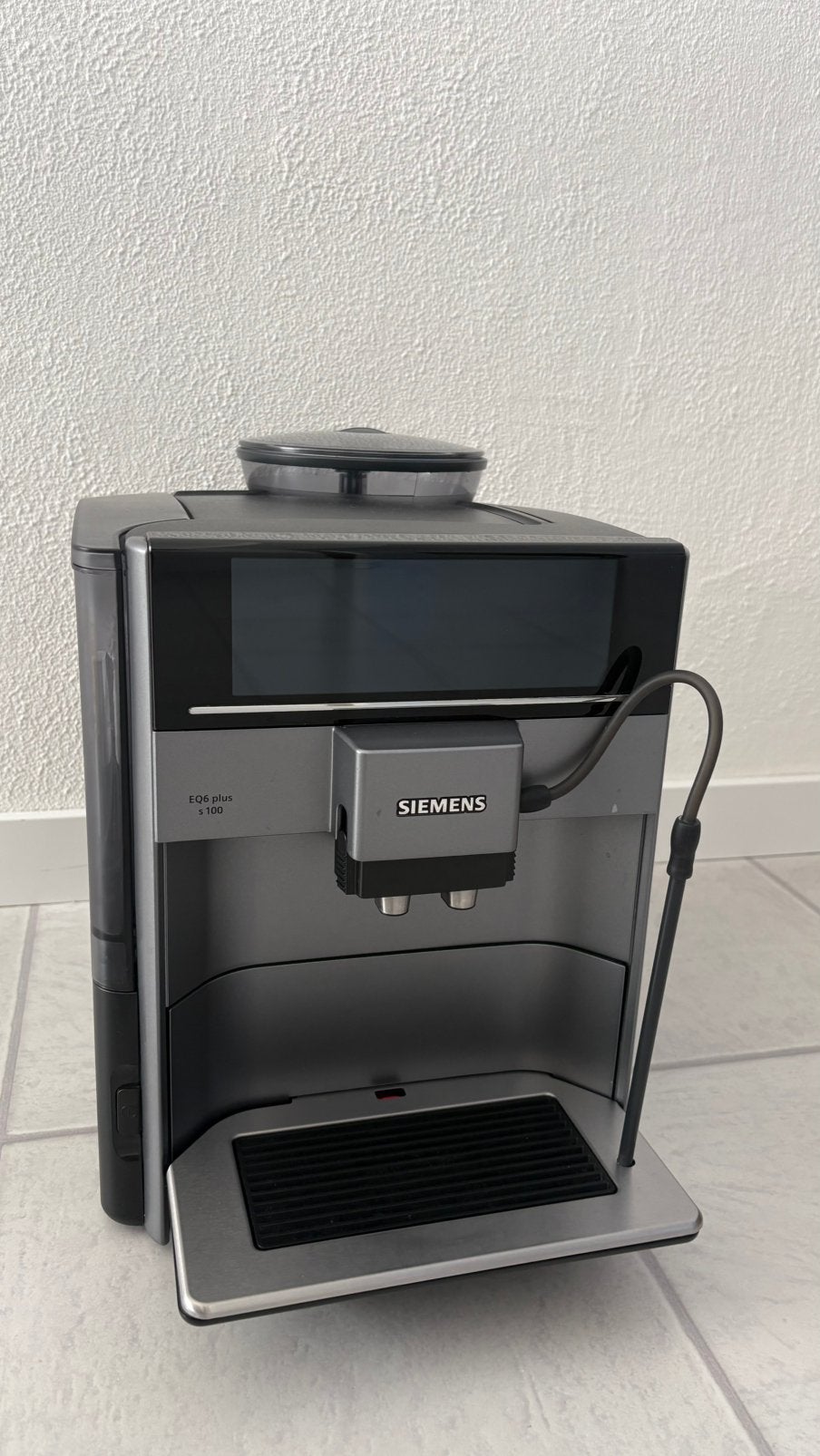 Siemens EQ6 plus zgan met doos en factuur!, Ophalen of Verzenden, Zo goed als nieuw, Siemens