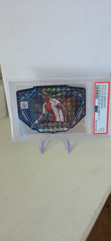 2023 Panini Obsidian 1/1 Steven Bergwijn Ajax PSA 5, Verzenden, Zo goed als nieuw, Ajax, Poster, Plaatje of Sticker